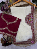 Artisanal Embroidered Drapes with Heritage Motifs for Festive Occasions
