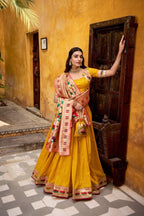 Traditional Woven Paithani Silk Lehenga Set with Rich Woven Dupatta - Surat Wholesale Ethnic Wear (Photo 8)