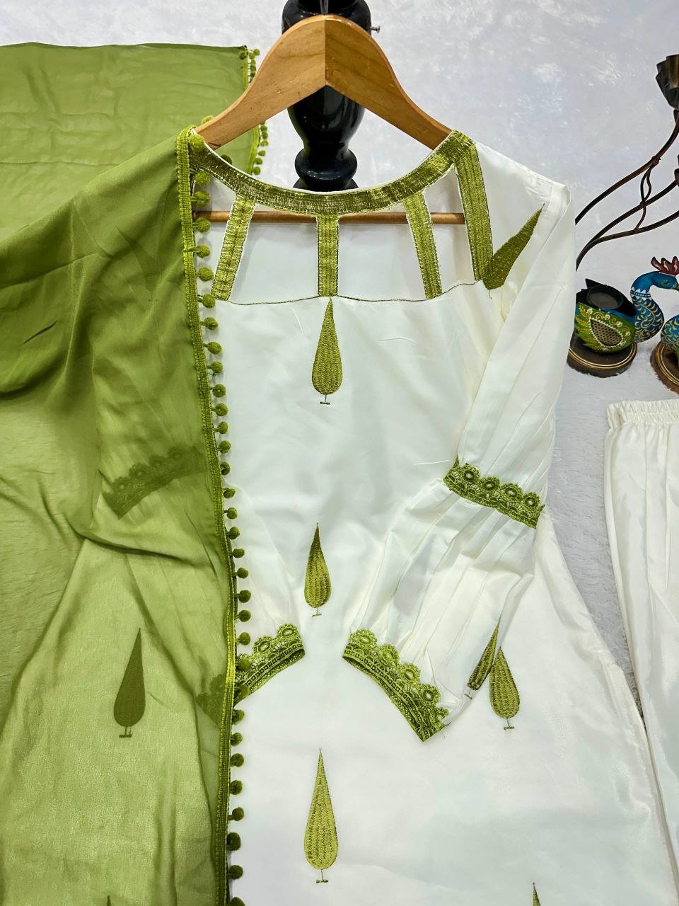 Boho Chic Printed Short Kurti with Flared Pants