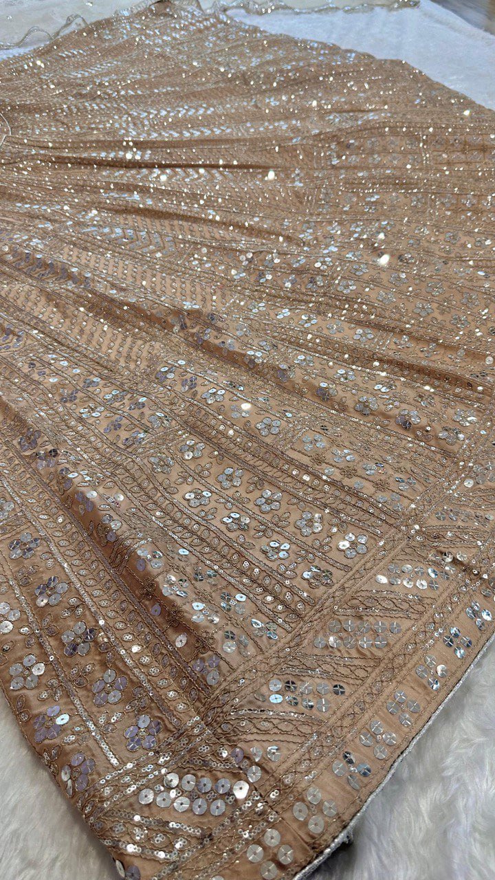 Glamorous Heavily Sequined Designer Lehenga Choli with Net Dupatta - Surat Wholesale Ethnic Wear (Photo 8)