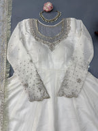 Regal Embroidered Anarkali Ensemble for Timeless Festive Celebrations