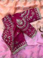 Royal Heritage Embroidered Saree with Intricate Zari Work and Regal Traditional Charm