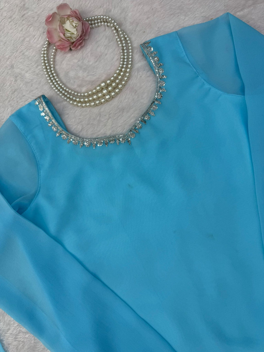 Royal Heritage Embroidered Peplum Sharara Ensemble with Delicate Scalloped Detailing - Surat Wholesale Ethnic Wear (Photo 8)