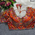 Artisanal Handcrafted Mirrorwork Embroidered Festive Blouse Collection
