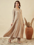 Regal Heritage Embroidered Anarkali Ensemble