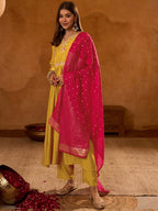 Regal Heritage Floral Embroidered Anarkali Suit Ensemble