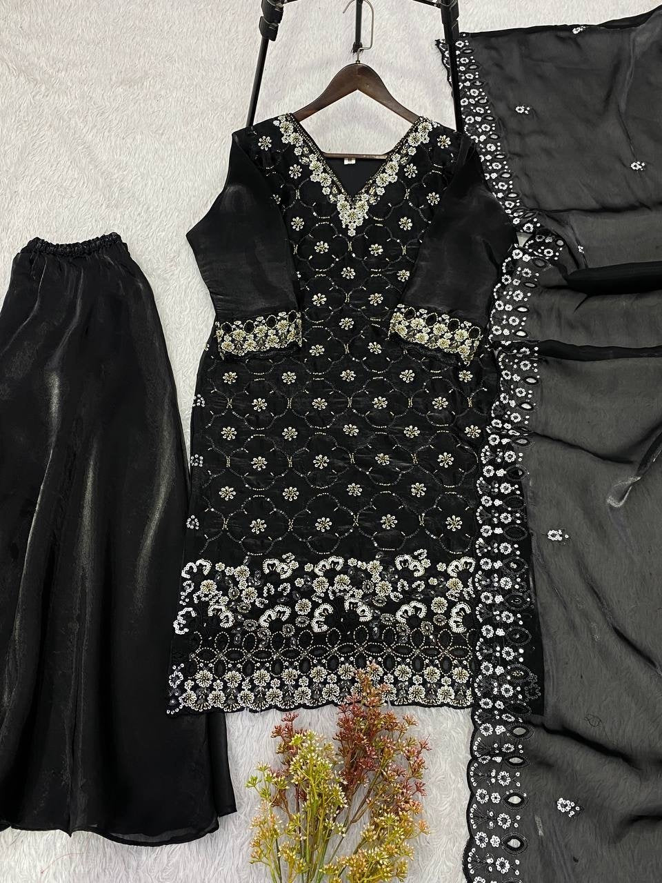 Regal Embroidered Palazzo Suit for Grand Festive Celebrations