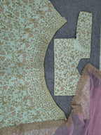 Delicate Floral Embroidered Lehenga Choli with Embroidered Cutwork Border Dupatta - Surat Wholesale Ethnic Wear (Photo 9)