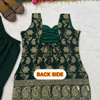 Regal Embroidered Palazzo Ensemble With Flowing Dupatta