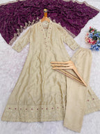 Regal Tradition Embroidered Festive Anarkali Ensemble