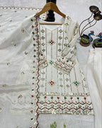 Sparkle The Night In This Exquisite Heavy Work Sharara Suit
