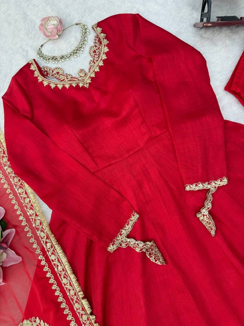 Regal Embroidered Anarkali Ensemble for Grand Festive Celebrations