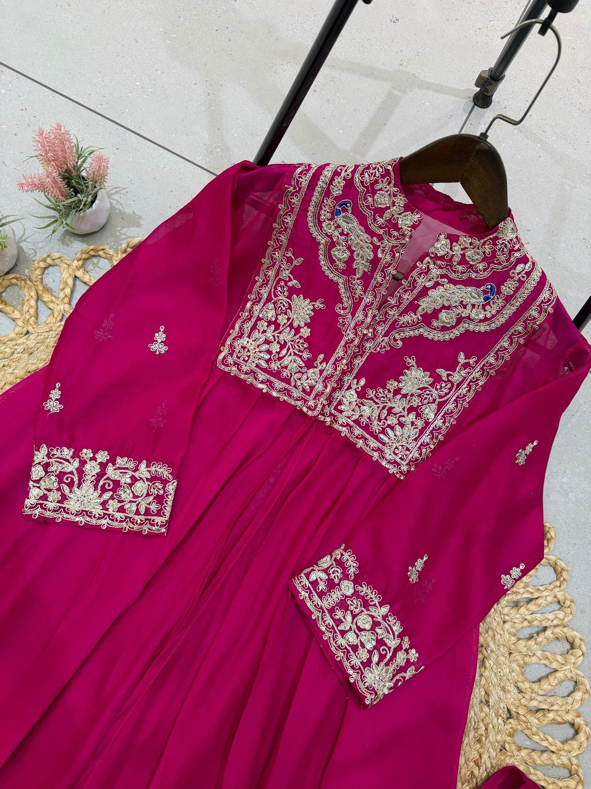 Royal Heritage Embroidered Anarkali Ensemble With Intricate Craftsmanship