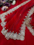 Regal Embroidered Saree with Ornate Heritage Detailing