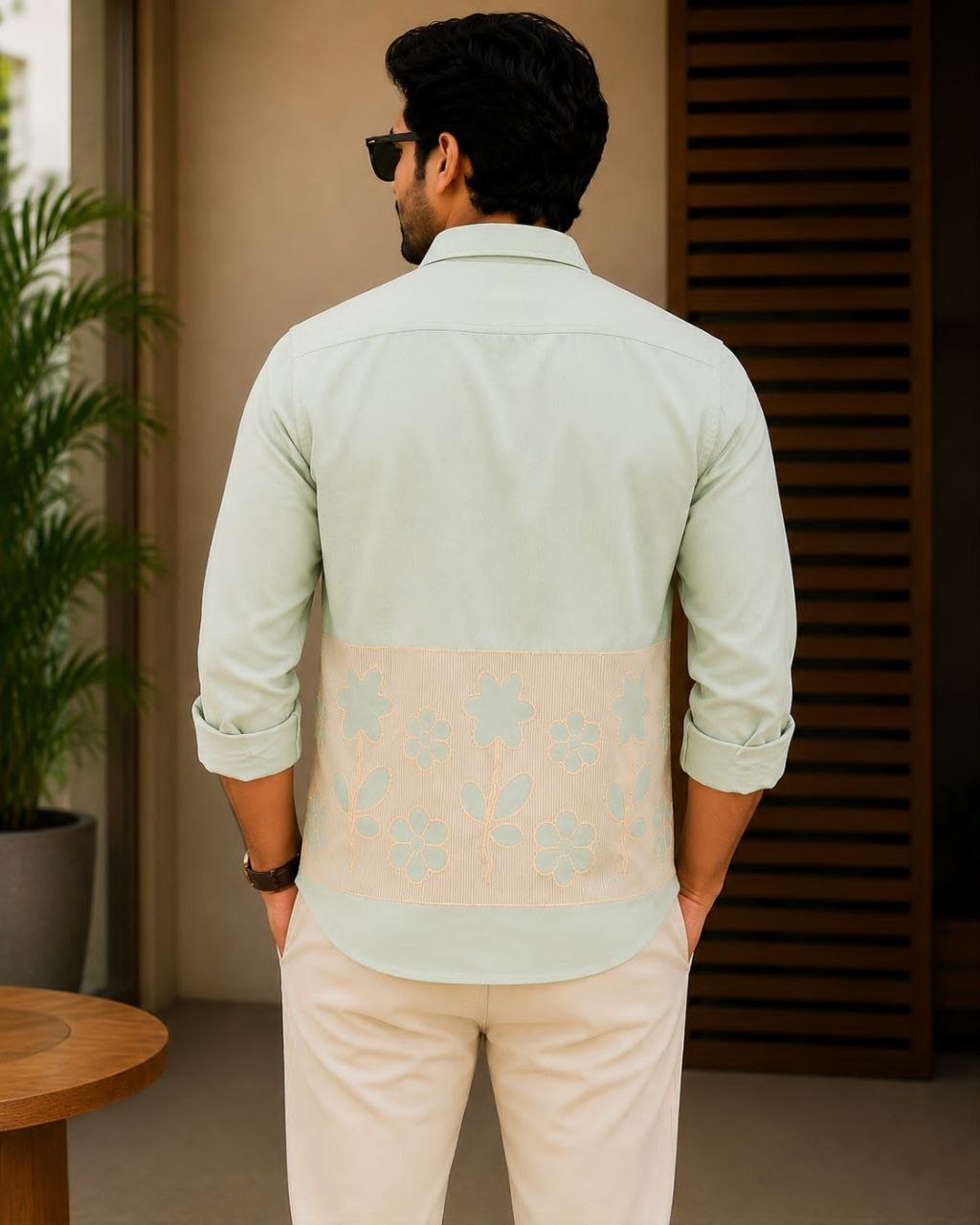 Fashion Factory Men's Dobby Cotton Full Sleeve Kurta