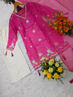 Pure Viscose Silk Salwar Kameez