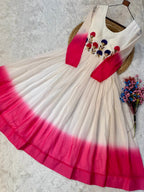 Fashion Factory Star Georgette Embroidered Festival Gown