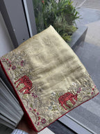 Artisanal Heritage Embroidered Saree for Grand Celebrations