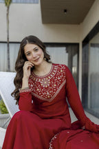 Pure Vichitra Silk Kurta Set
