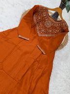 Pure Vichitra Silk Kurta Set