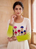 Fashion Factory Star Georgette Embroidered Festival Gown