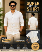 Fashion Factory Men's Dobby Cotton Full Sleeve Kurta