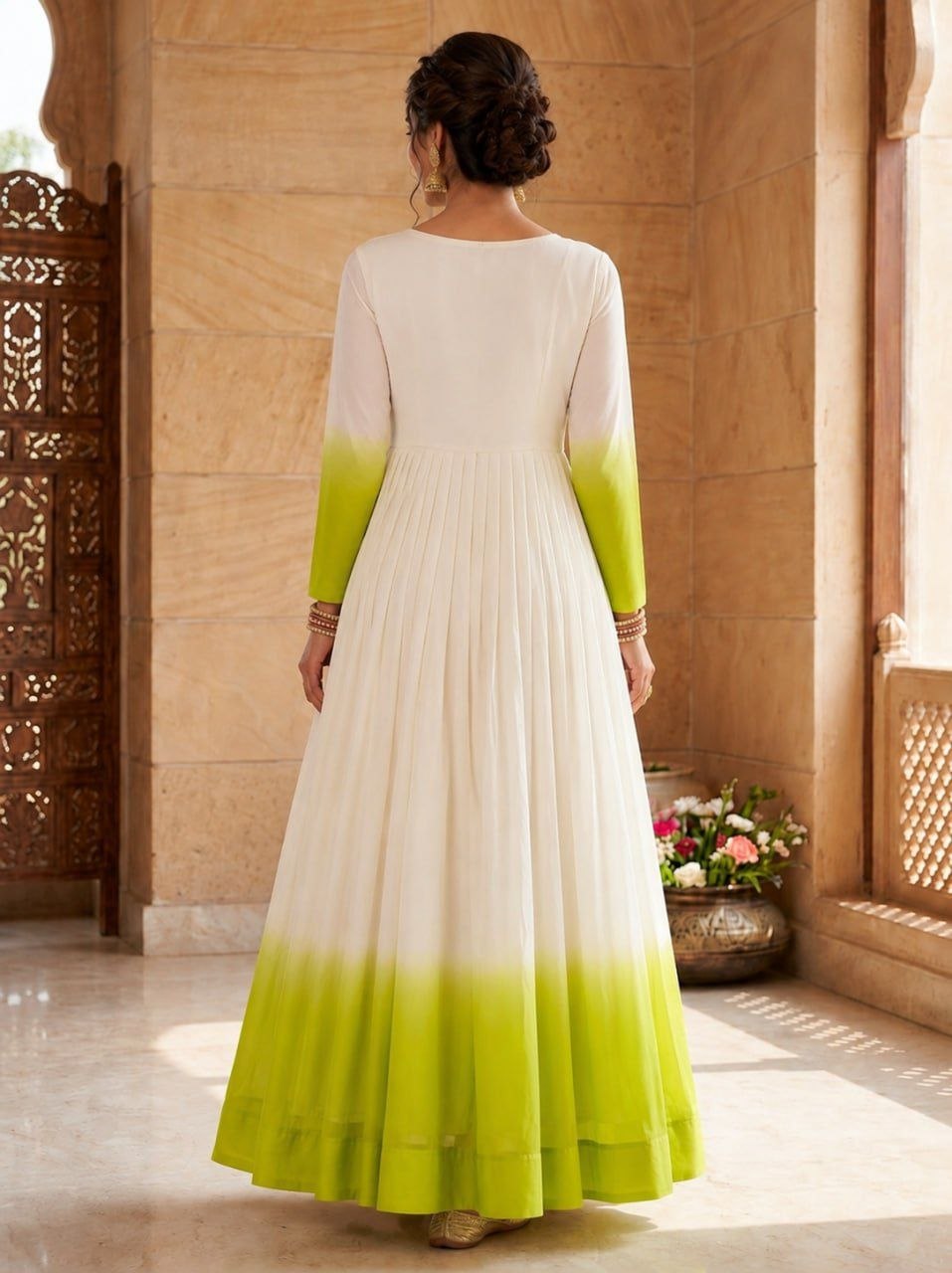 Fashion Factory Star Georgette Embroidered Festival Gown