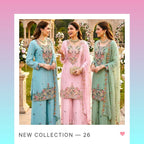 Pure Organza Twine Net Sharara Set