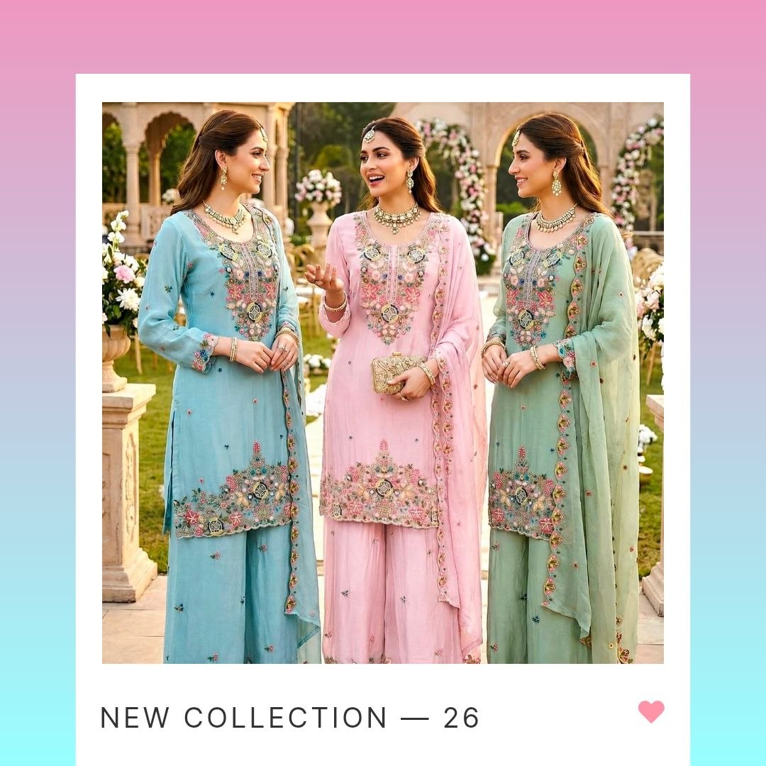 Pure Organza Twine Net Sharara Set