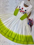 Fashion Factory Star Georgette Embroidered Festival Gown