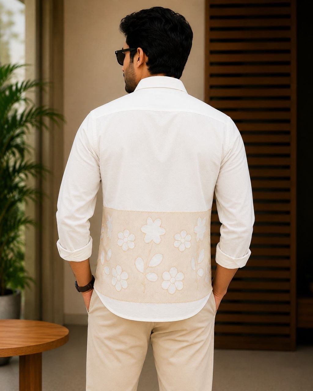 Fashion Factory Men's Dobby Cotton Full Sleeve Kurta