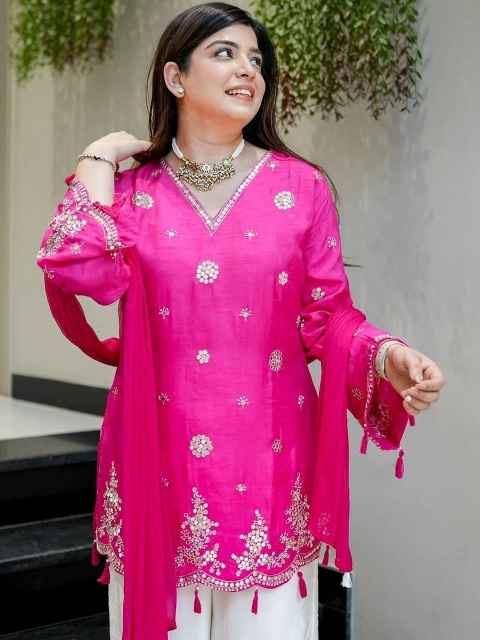 Pure Viscose Silk Salwar Kameez
