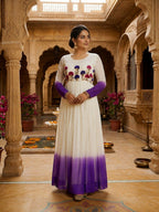 Fashion Factory Star Georgette Embroidered Festival Gown