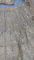Glittering Geometric Sequin Work Flared Lehenga Set