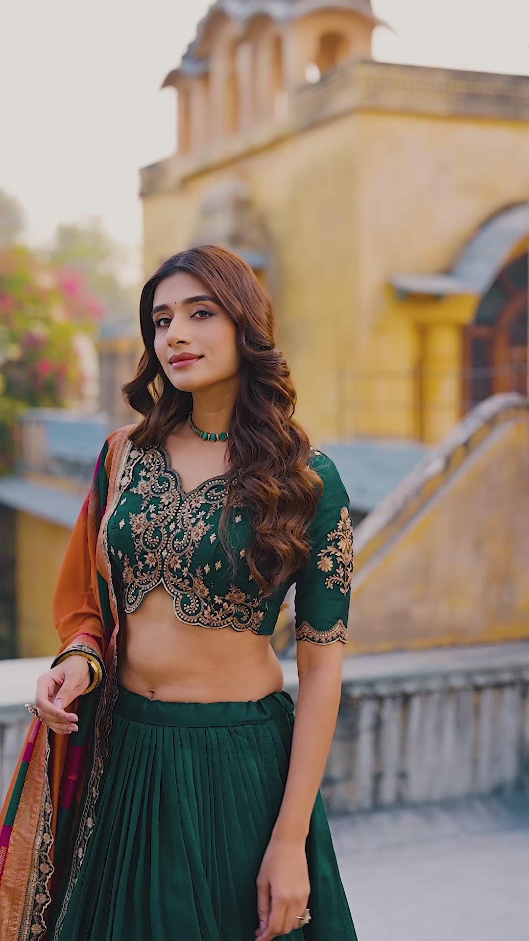 Royal Heritage Embroidered Lehenga Choli With Designer Dupatta
