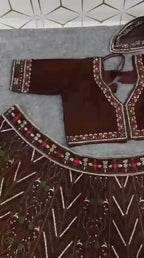 Intricate Zari Embroidered Silk Lehenga Set with Matching Dupatta