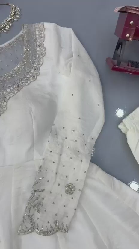 Regal Embroidered Anarkali Ensemble for Timeless Festive Celebrations
