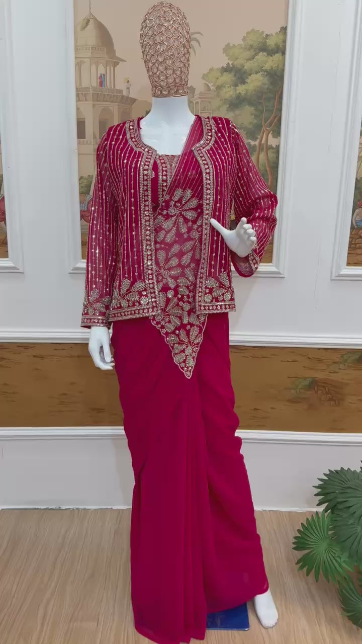 Royal Heritage Artisanal Motif Saree with Intricate Borders