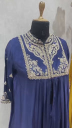 Royal Heritage Embroidered Anarkali Ensemble With Intricate Craftsmanship