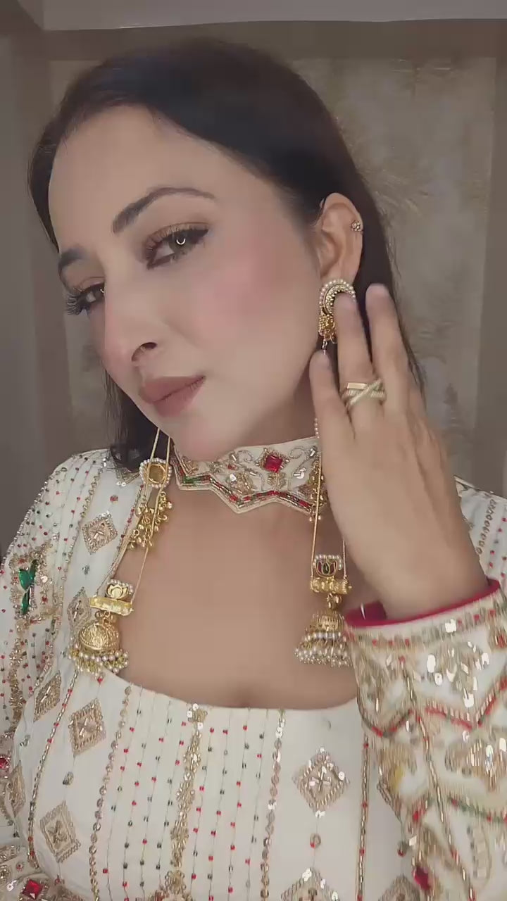 Sparkle The Night In This Exquisite Heavy Work Sharara Suit