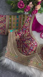 Royal Heritage Intricately Embroidered Festive Blouse Collection
