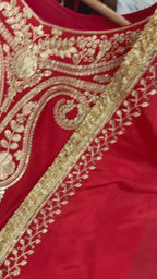 Opulent Luxury Heavy Zardozi Embroidered Kurta and Sharara Set with Dupatta